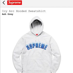 Supreme - Icy Arc Hooded Sweatshirt LARGE